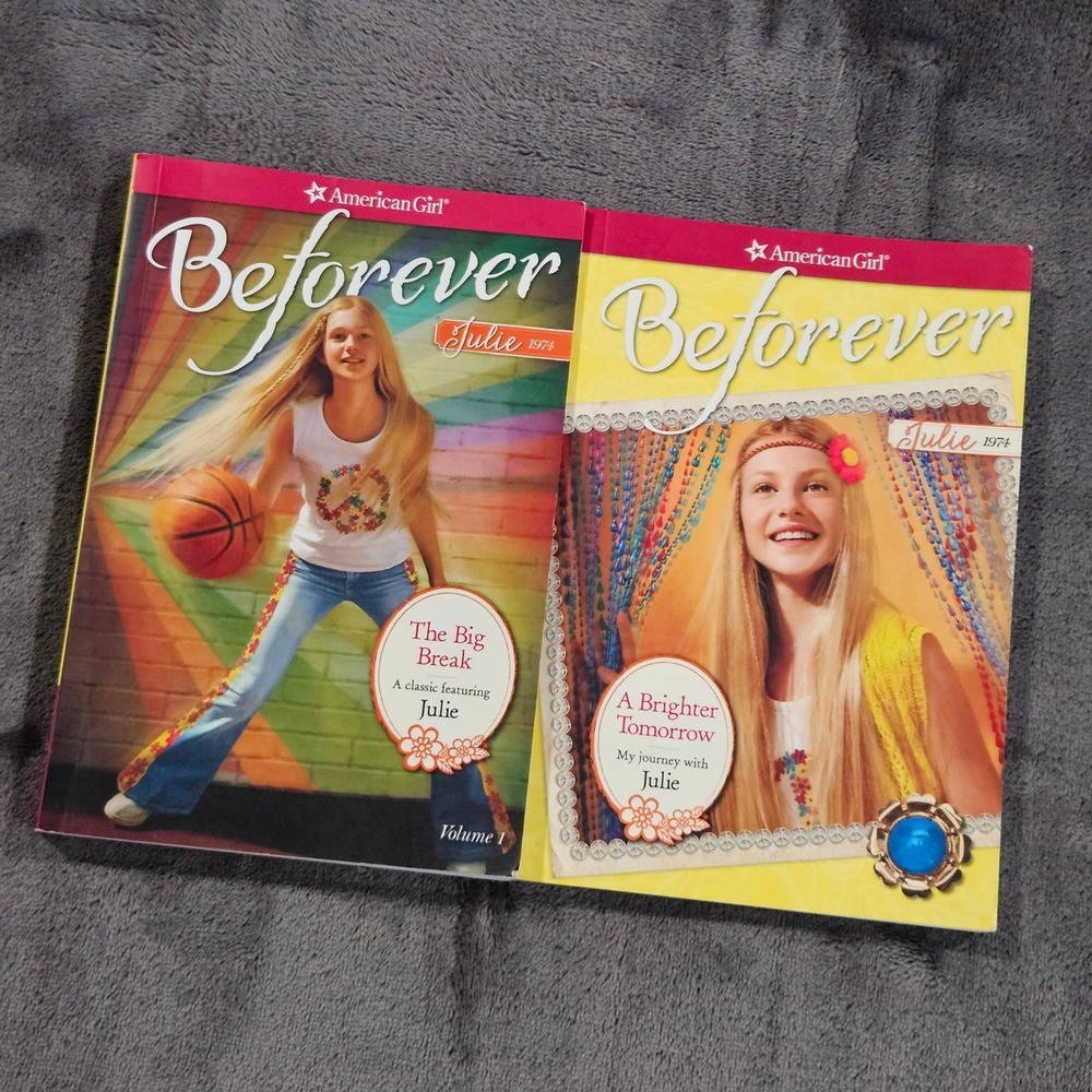 Americanโ Girl Julie 1974 Beforever Lot of 2 The Big Break A Brighter Tomorrow